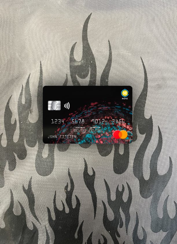 Download USA MOVO bank mastercard photolook front Photoshop template